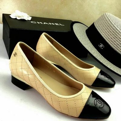 CHANEL Shallow mouth flat shoes Women--012